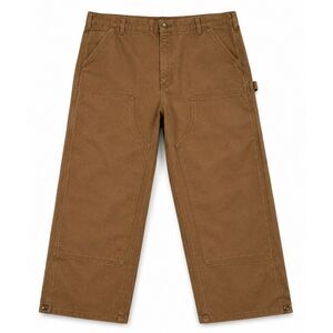 Carhartt Mens Double Front Logger Pants Duck Brown Canvas Work Trousers 45x28
